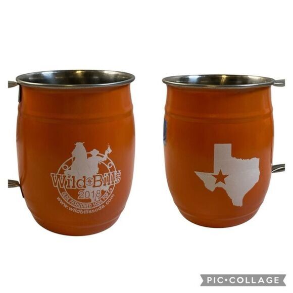 No Brand Other - EUC 2018 Wild Bill’s Old Fashion Soda Pop Texas State Fair Stainless Steel Mug